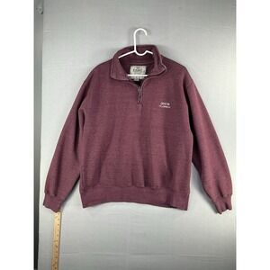 EXIST Men's Large Maroon 1/4 Zip Pullover Sweatshirt Destin Florida